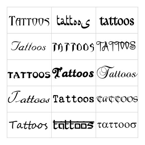 schriftarten tattoo|typography tattoos.